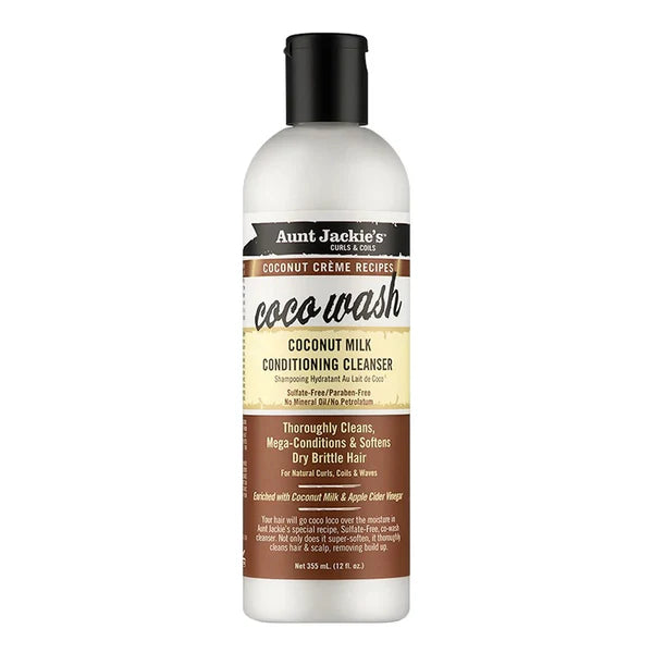 AUNT JACKIE'S Coco Wash Coconut Milk Conditioning Cleanser 12oz
